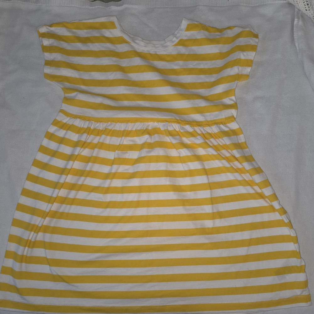 Old Navy Yellow and White Striped Top